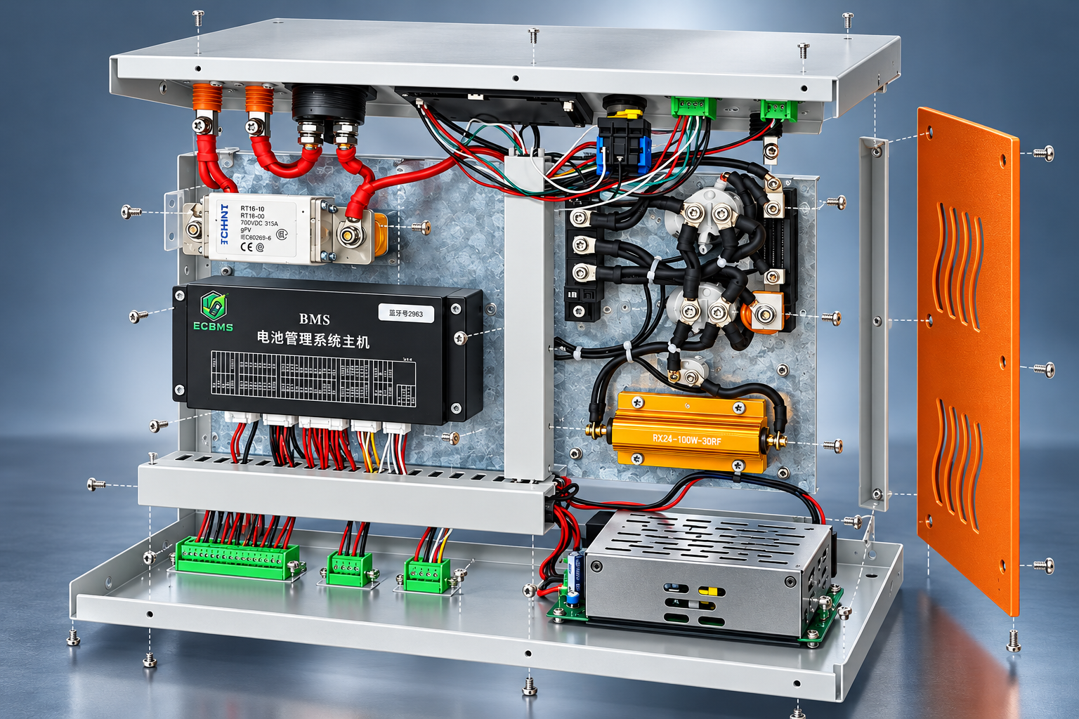 High-Voltage Master-Slave Battery Management System