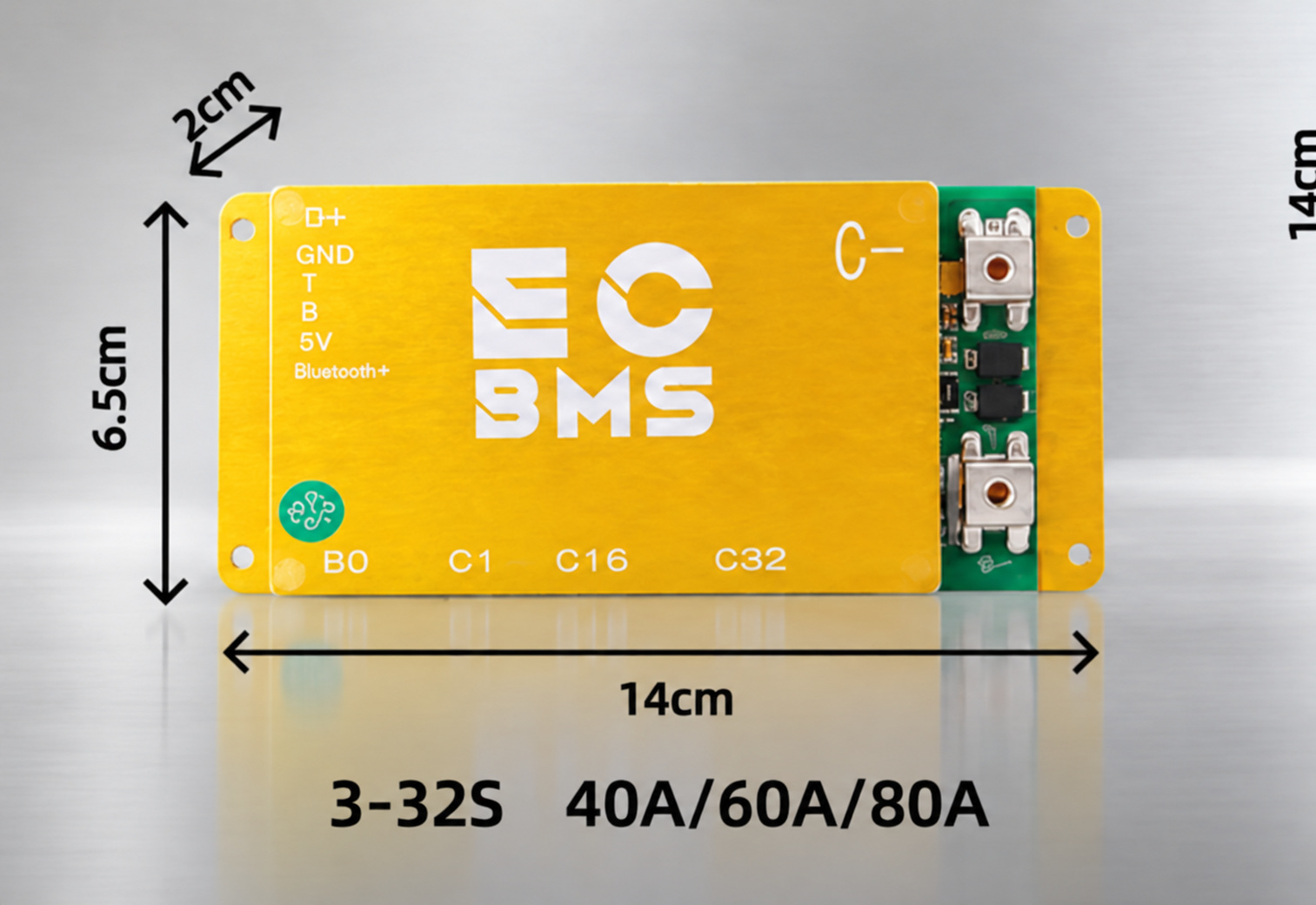 EC battery management system 3-16S - detail view